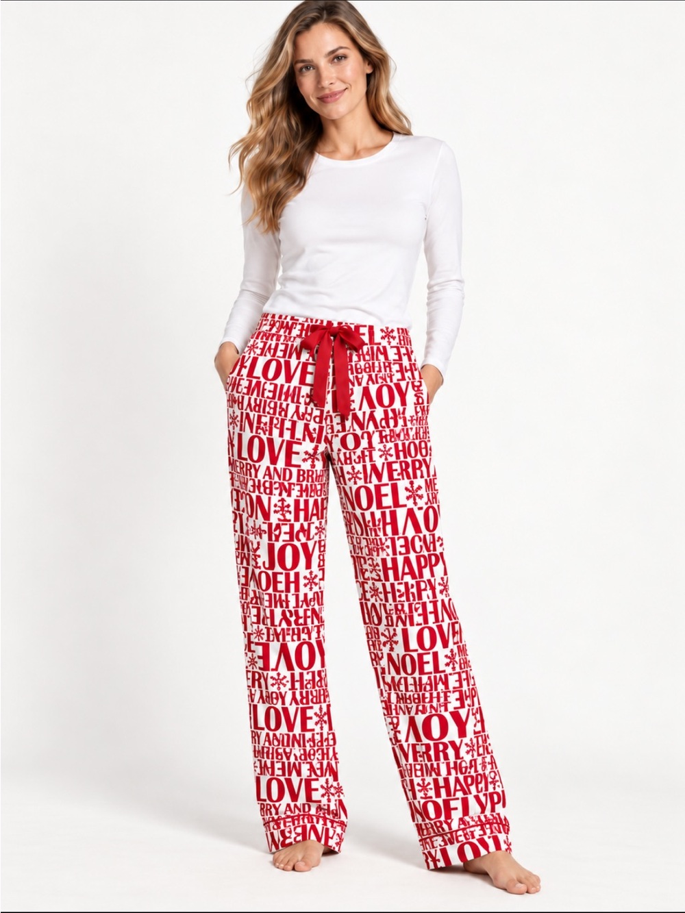 LANDSEND Women's TALL Flannel Pajama Pants 100% COTTON FLANNEL w/Pockets